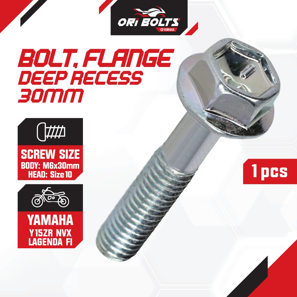 95D32-06030 Yamaha Y15 (0812) V1 V2 Bolt หัวฉีด Lagenda 115 FI (0111) ฝาครอบหัว