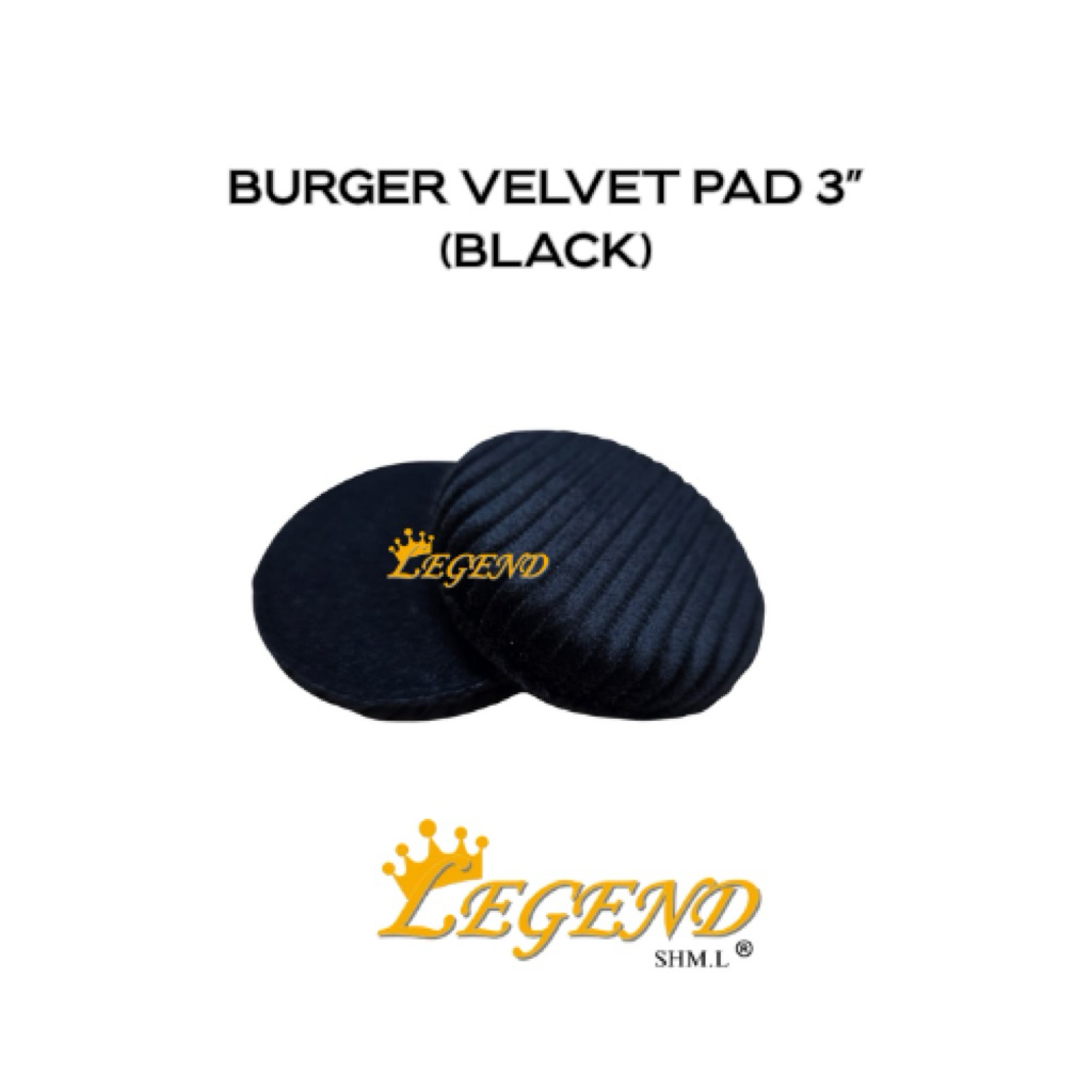 LEGEND BURGER VELVET PAD 3 (สีดํา)