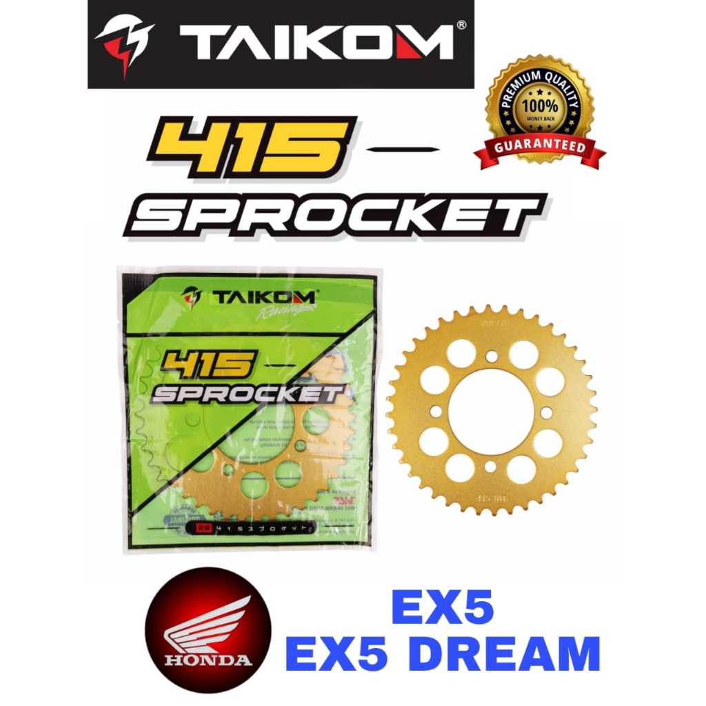 TAIKOM สเตอร์หลัง EX5 HIGH POWER EX5 DREAM EX5 FI GOLD EMAS 415 Spoket Belakang EX5 HIGH POWER EX5 D