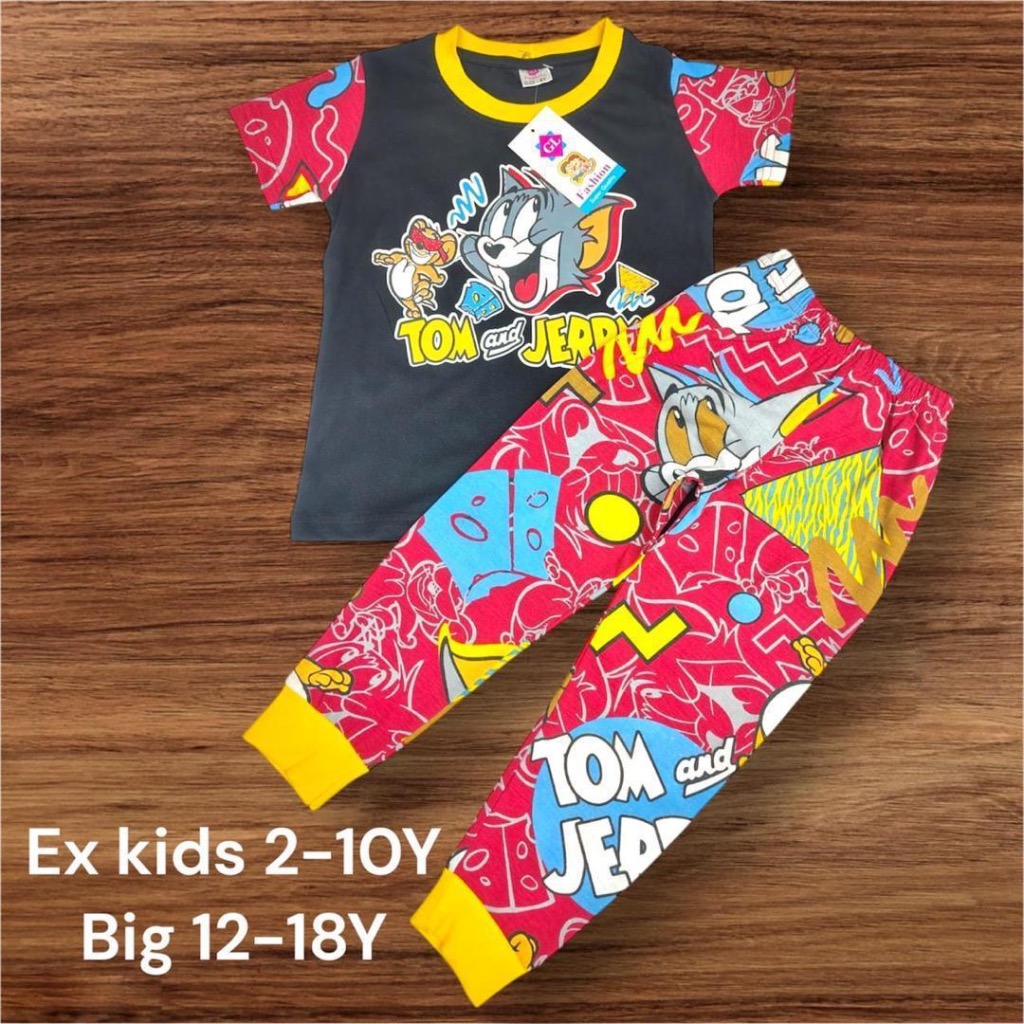 เสนอ Dondon เด็กทารก bigkids GL แฟชั่น pijamas pijamas kain ผ้าฝ้าย sejuk viral