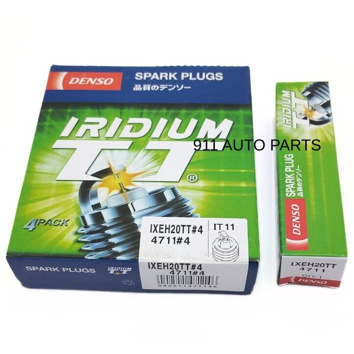 DENSO IRIDIUM TT SPARK PLUG IXEH20TT 4 (4711) TOYOTA/HONDA/NISSAN/PERODUA/PROTON/SUBARU/MAZDA [4 ชิ้