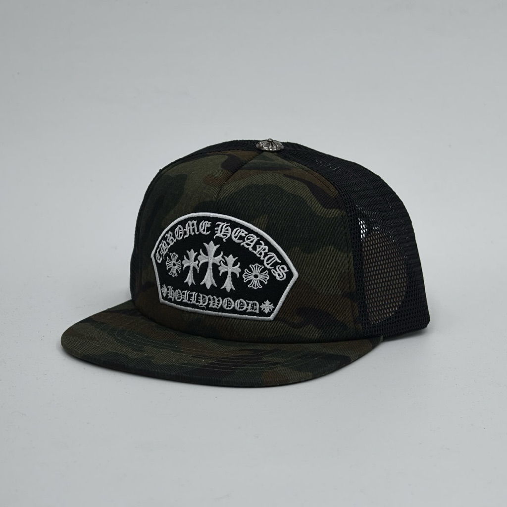 ใหม่ หมวกทรัค Chrome Hearts camo topi