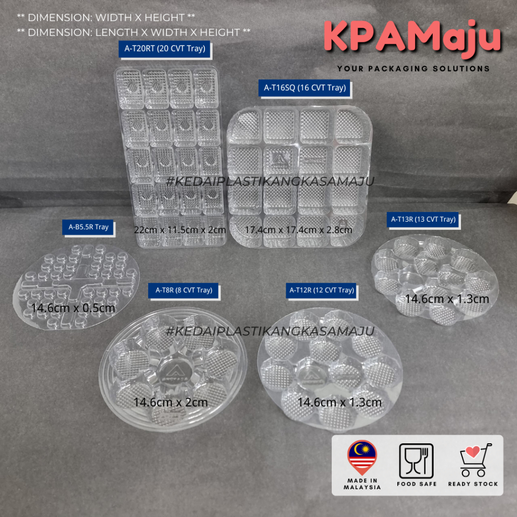 [72 ชิ้น] ถาด A-B5.5R (ฟอง) & A-T8R (8 CVT) & A-T12R (12 CVT) & A-T13R(13 CVT) & A-T16SQ(16RT20T20) 