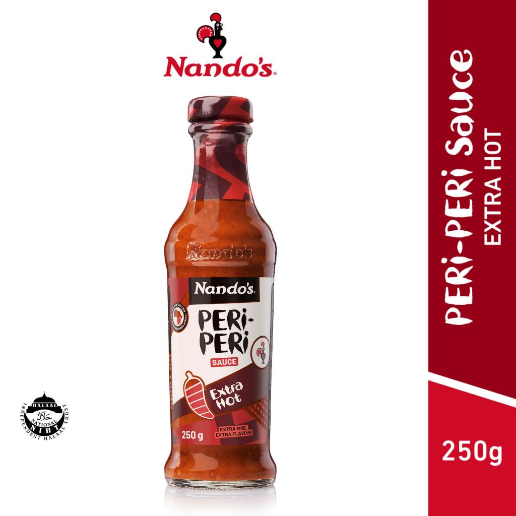 Nandos Extra Hot PERi-PERi Sauce (250g) [ฮาลาล] [แคลอรี่ต่ํา]