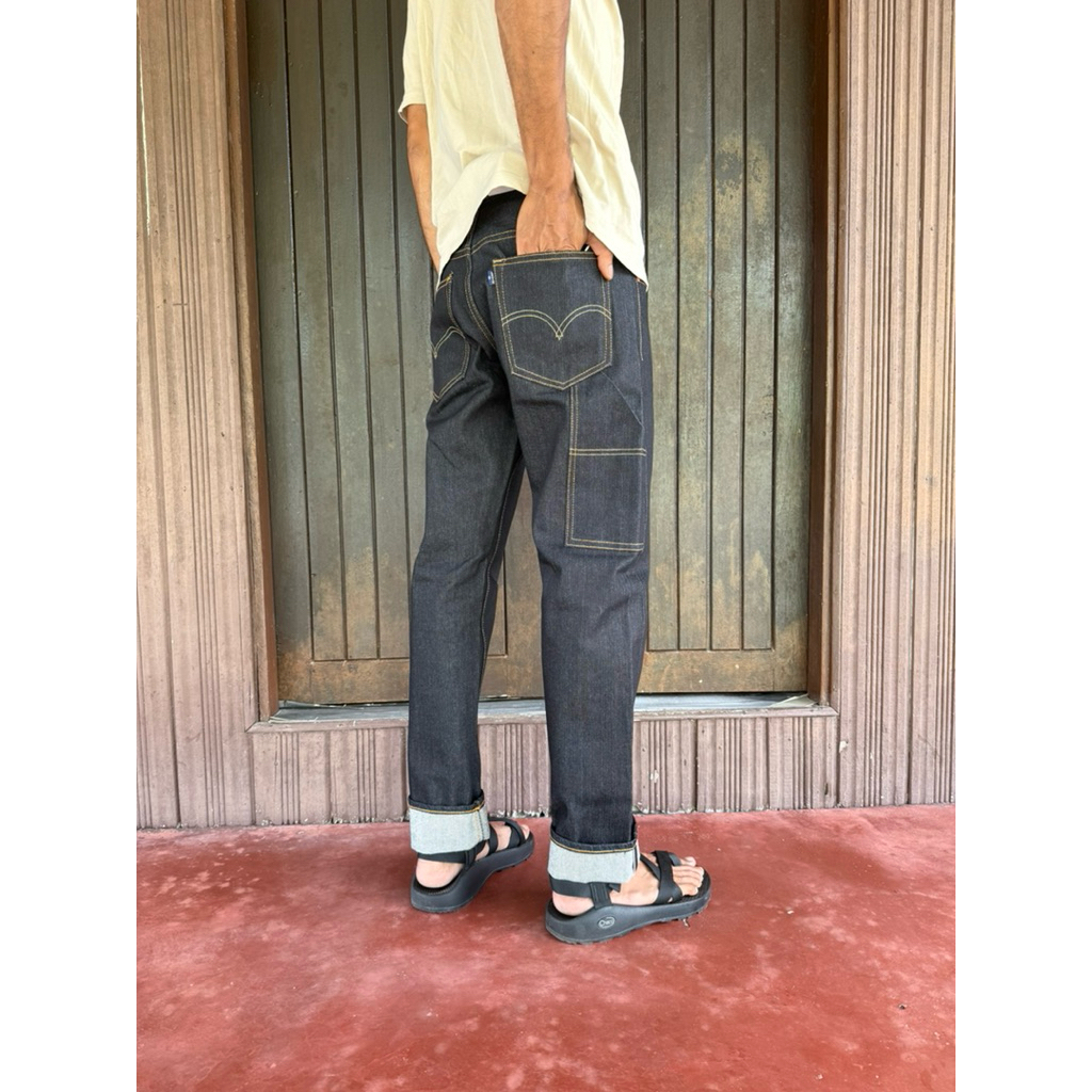 JEANS CARPENTER 16oz SELVEDGE STRAIGHT CUT (เบอร์ 1 ขนาด )