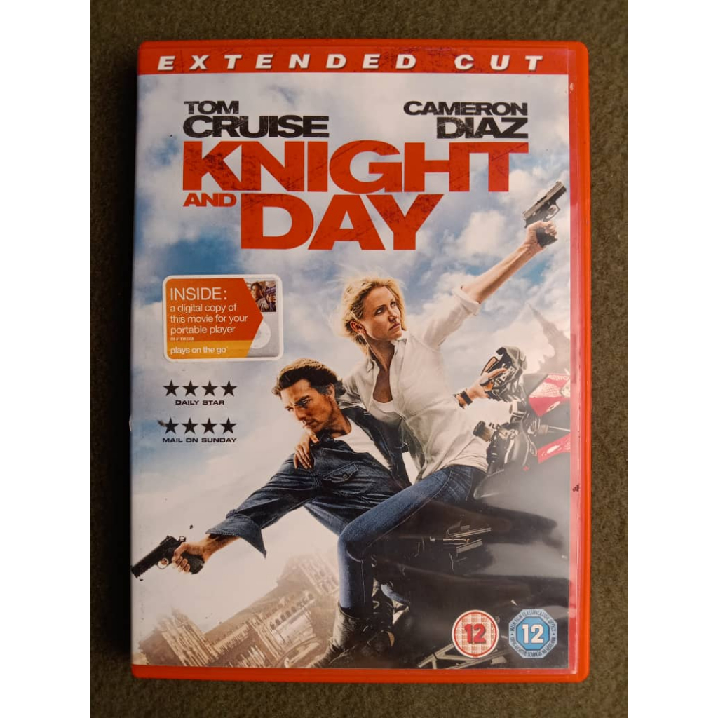 KNIGHT AND DAY EXTENDED CUT DVD MOVIE TOM CRUISE