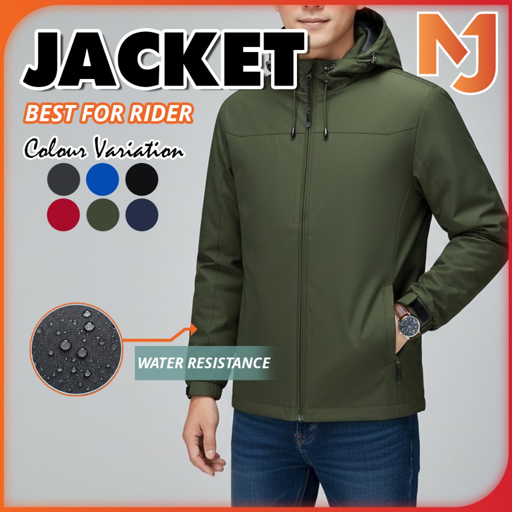 McJoden - GOJO เสื้อแจ็คเก็ต Unisex กลางแจ้งผู้ชาย Jaket Motor Breathable Windbreaker Men