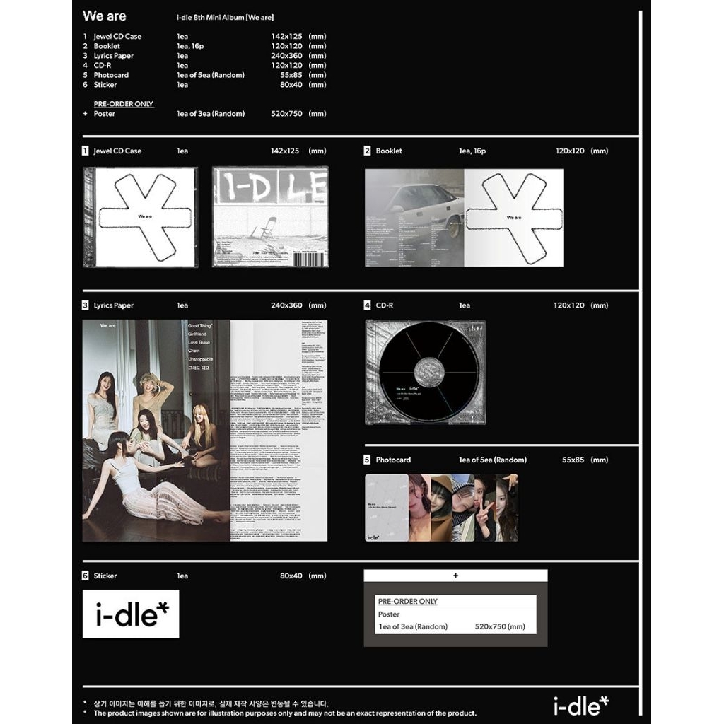 I-dle 8th Mini Album [WE ARE] Jewel Case [SEALED]