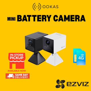 Ezviz CB2 3MP 4G SIM/ CB2 / CB1 Mini Battery Powered Rechargeable Wireless WiFi Full HD 1080P CCTV Smart Human Detection