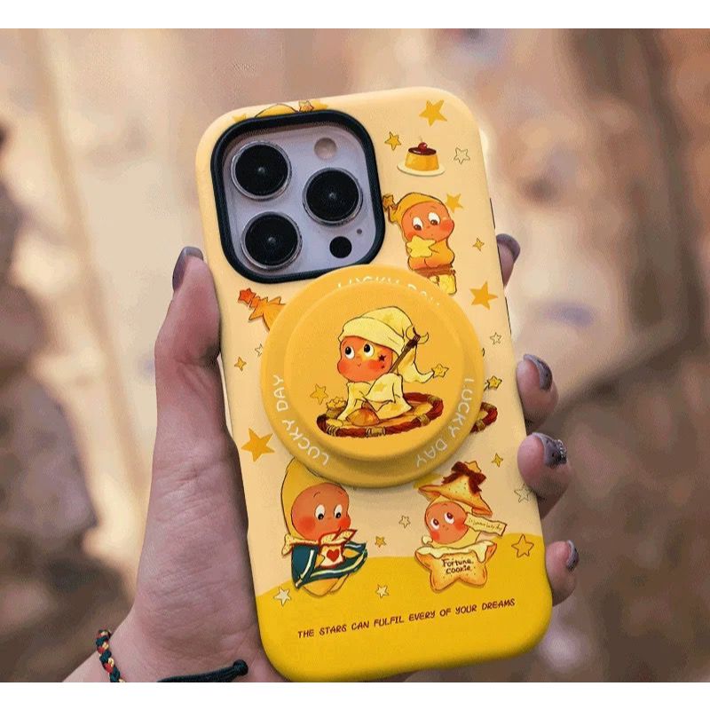 Lucky Little Star Magnet Case พร้อม Grip Stand Case สําหรับ IP11 Series ถึง IP17 Pro Max