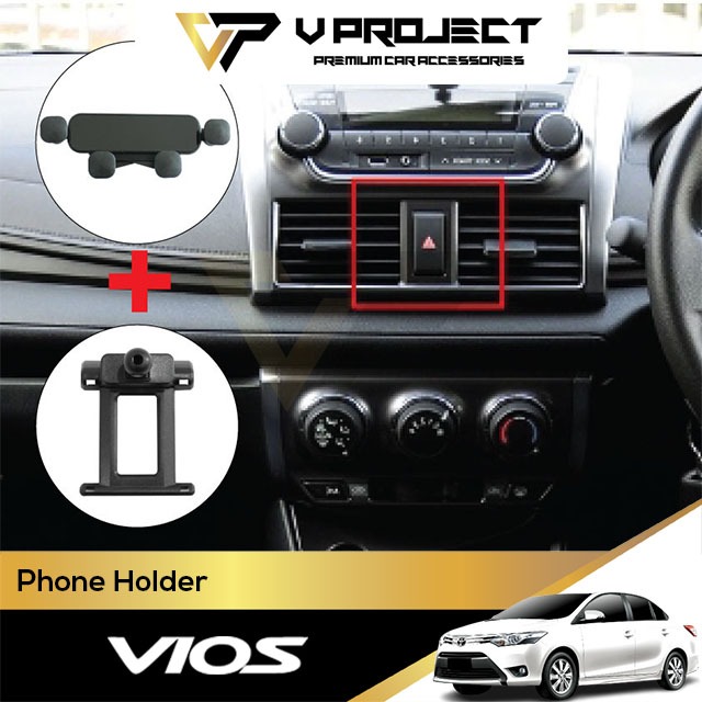 Toyota Vios XP150 NCP150 3rd (2013-2019) ที่วางโทรศัพท์รถยนต์สําหรับ Toyota Vios 3rd (2013-2019) V P