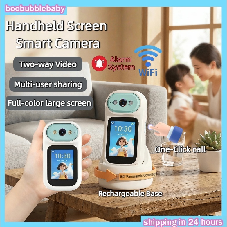 Two-way Video Call Baby Pet Monitor Elder Care, Shop Security พร้อม 1080P HD Kamera Pintar Mudah Ali
