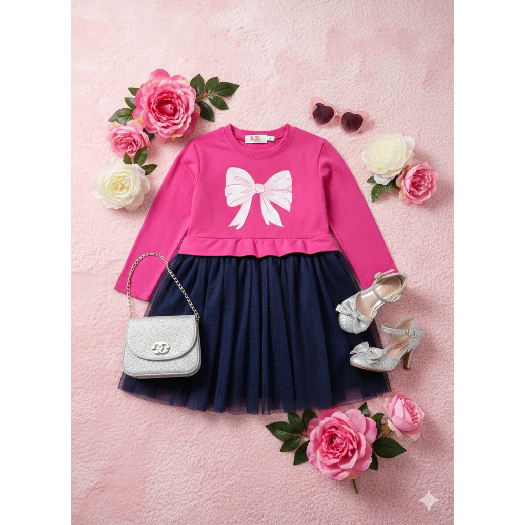 1/2-6-7y TUTU DRESS แขนยาว