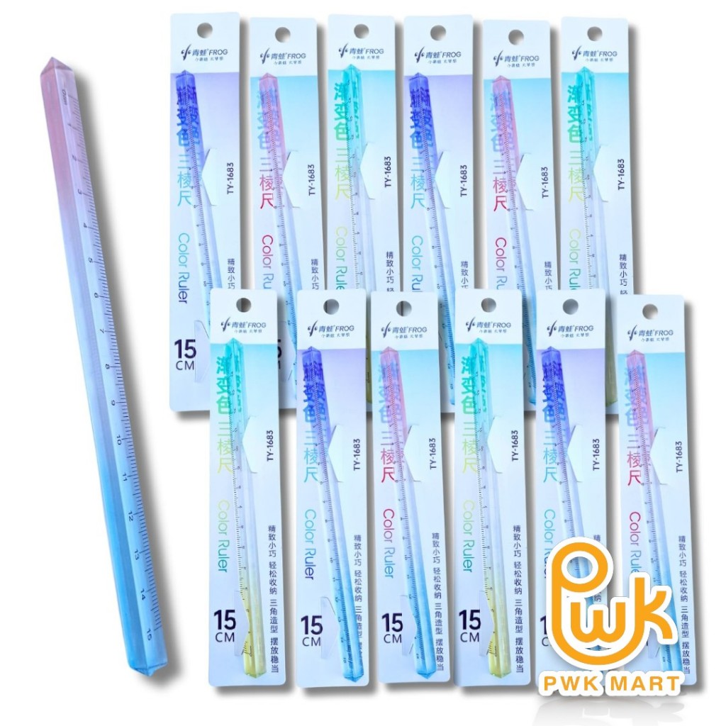 TRIANGLE RULER กบ TY-1683 15CM