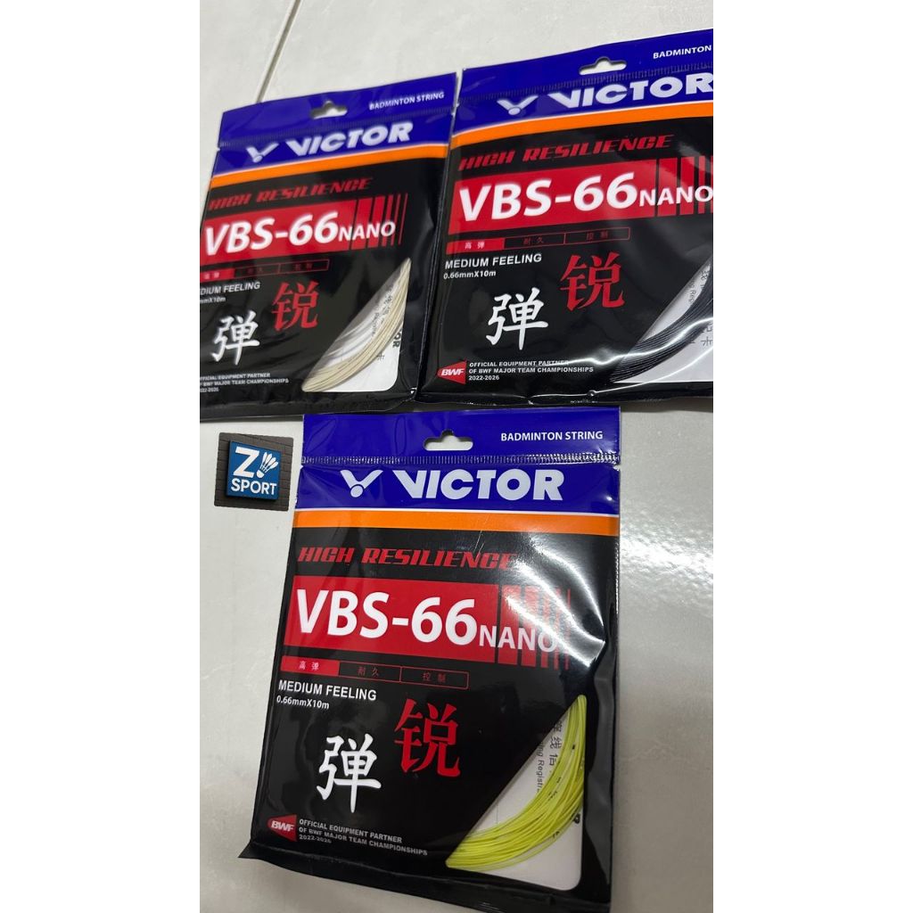 VICTOR BADMINTON STRING VBS-66 NANO แท้ 100%