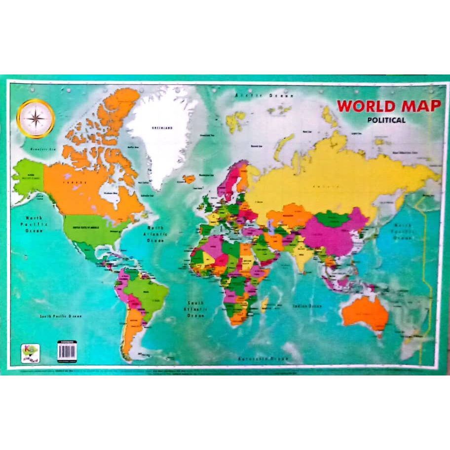 โปสเตอร์ / CHART WORLD MAP POLITICAL