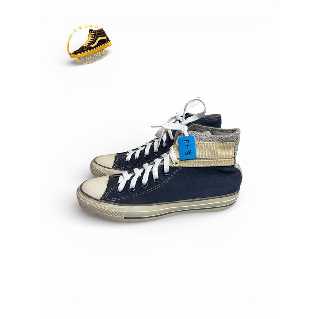 7uk/25.5cm รองเท้า Kasut Bundle Converse Allstar Navy High Top