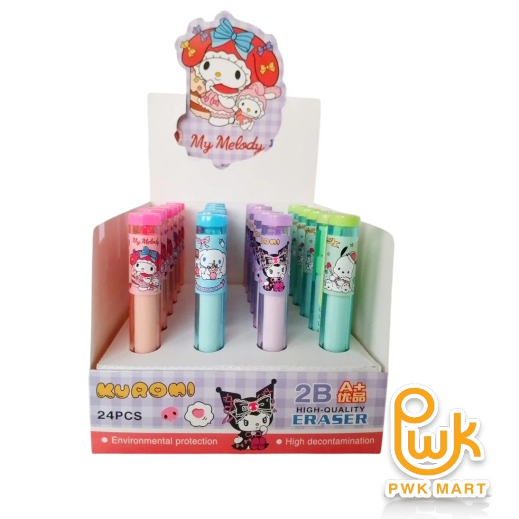 FANCY ERASER CARTOON MOTIF MECHANICAL ERASER ใหม่ SLIDING ERASER