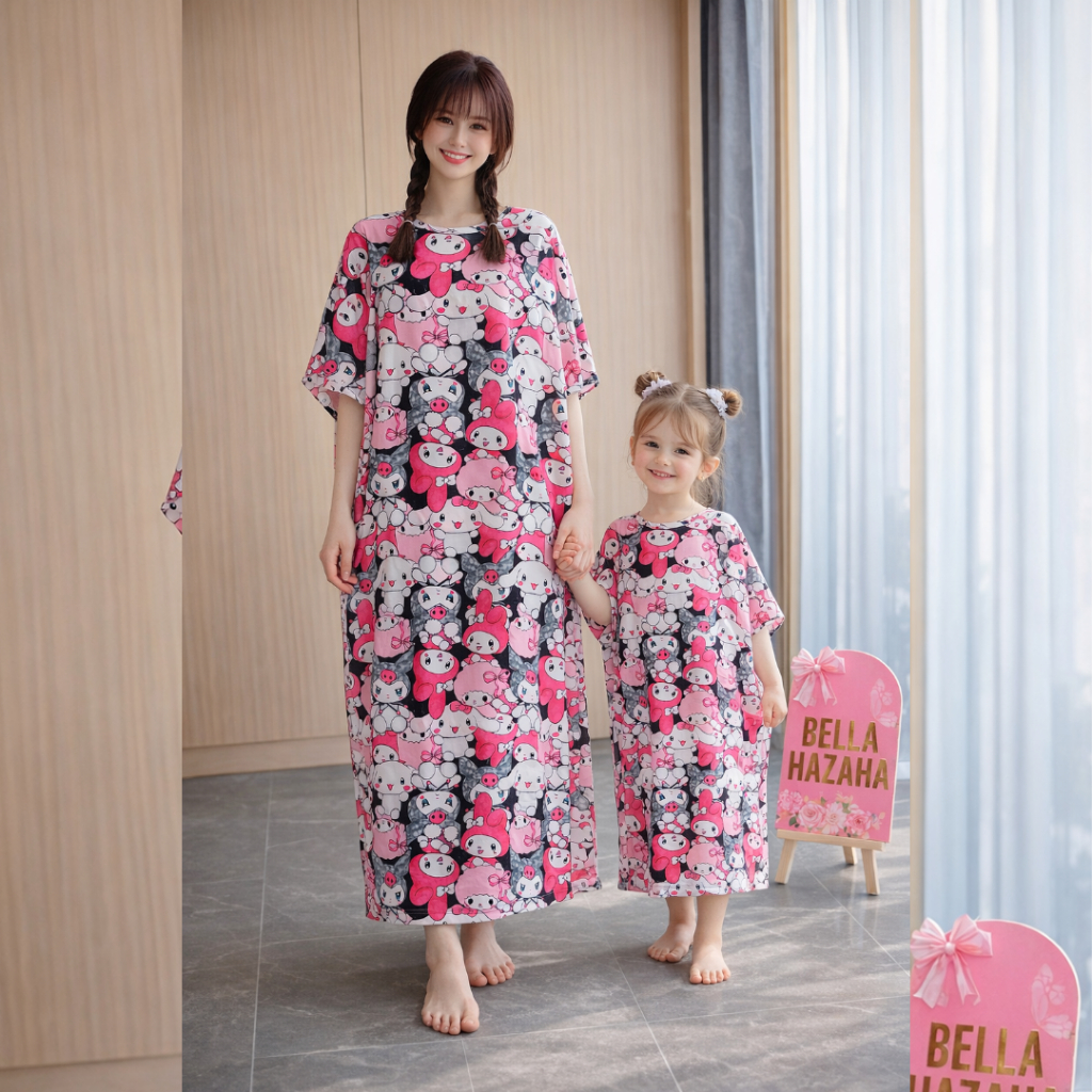 (BELLAHAZAHA) NIGHT BAT RAYA MATCHING MOTHER AND CHILD, คุณภาพอัพเกรดไม่ใช่สี