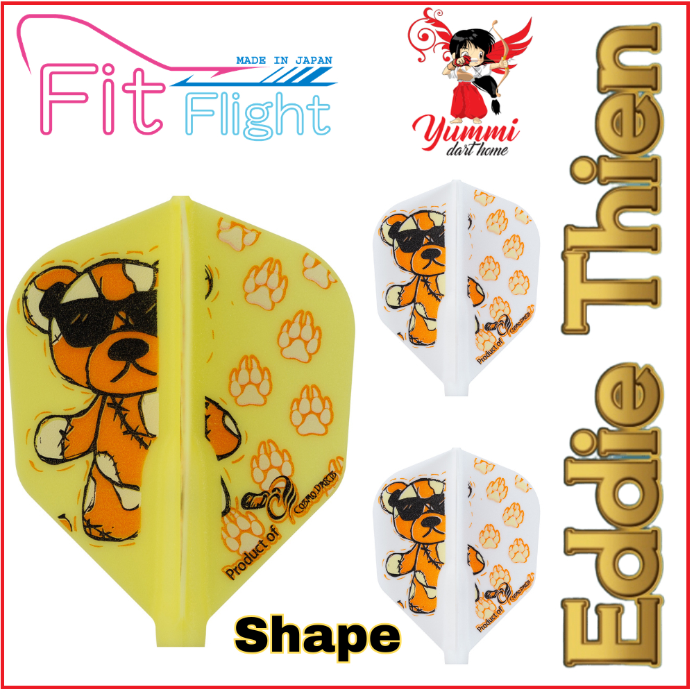 Cosmo Dart Fit Flight Design Dart Flight Eddie Signature Flight (รูปร่าง) แบบแข็ง