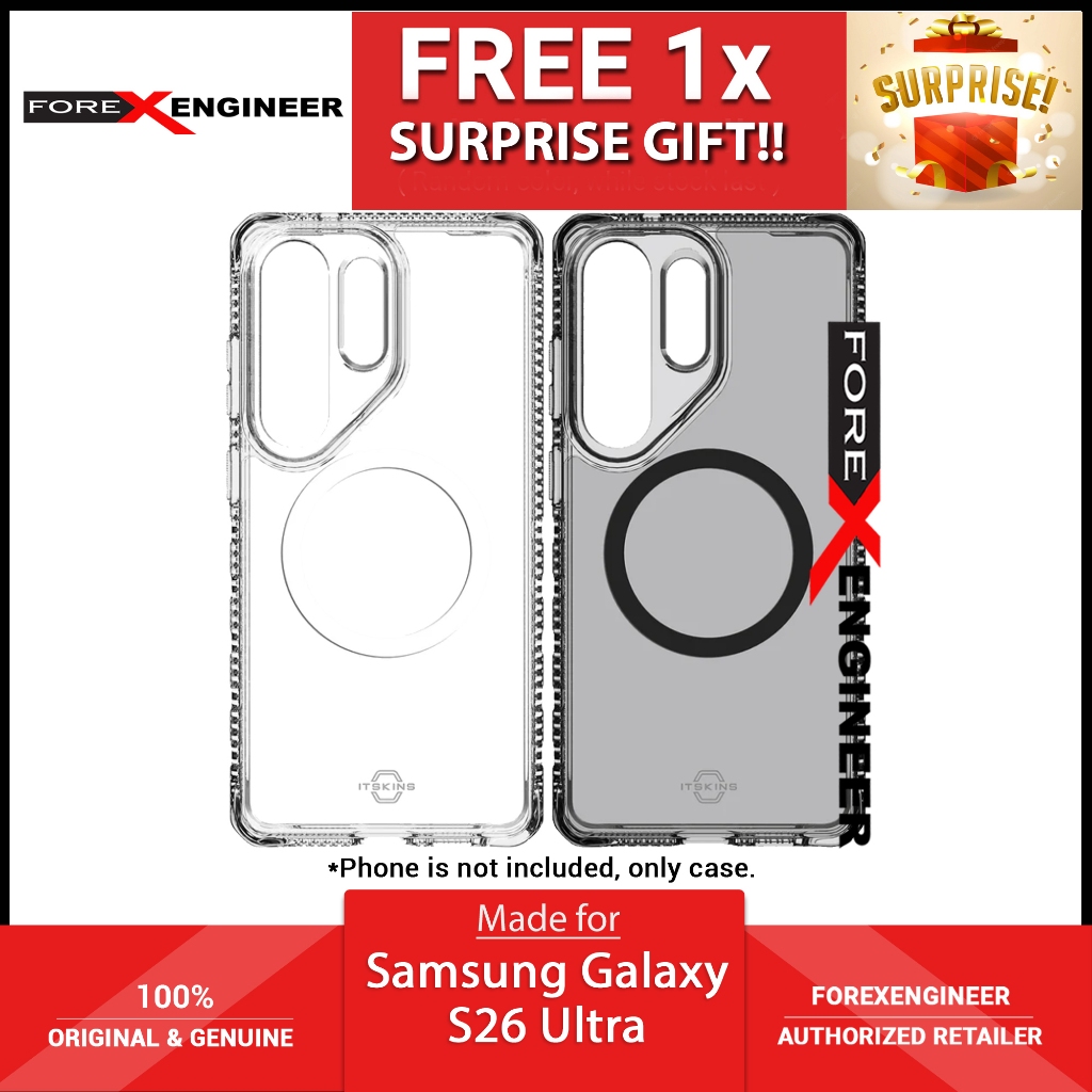 [ Samsung Galaxy S26 Ultra ] ITSKINS HYBRID R // CLEAR Magnetic Case Drop Protection สูงสุด 4m
