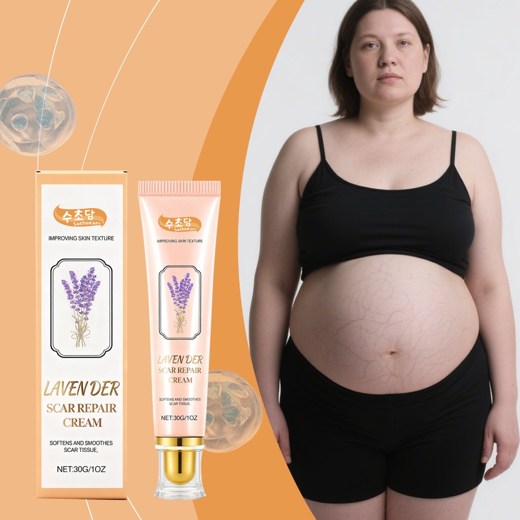 Lavender Scar Repair Cream 30g Fade Scars และ Scar Repair Scar Cream สําหรับแผลเป็นผ่าตัด