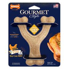 NYLABONE Puppy CHEW TOY GOURMET สไตล์ Y-BONE (CHICKEN) DOG CHEW TOY - REGULAR