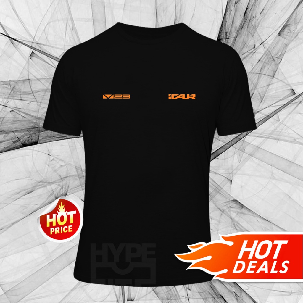 ใหม่ ICAUR I-CAUR I CAUR V23 EV รถเสื้อยืด Tee ผ้าฝ้าย 160GSM Unisex แขนสั้นขนาดใหญ่ที่มีอยู่