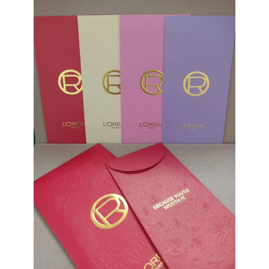 AP125 - ซองอ่างเปา CNY [1 ชุด - 5 ชิ้นพร้อมฝาครอบ] จาก Loreal