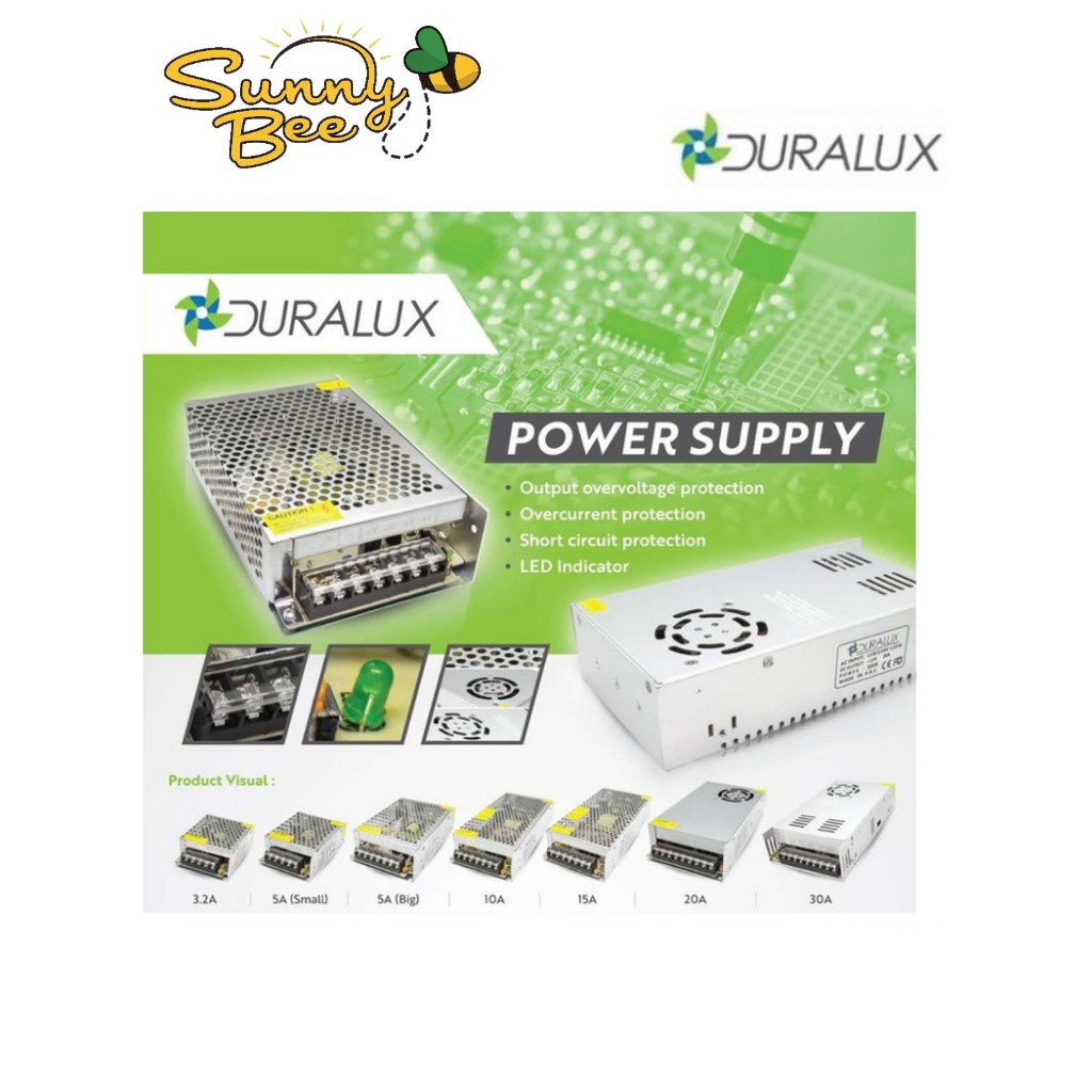 Duralux 12V 24V AC-DC Switching Power Supply ไฟ Led Strip Power Supply