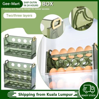 Egg Holder for Refrigerator 3 Tier Egg Storage Container Foldable Tray Large Capacity Egg Container 雞蛋收納盒