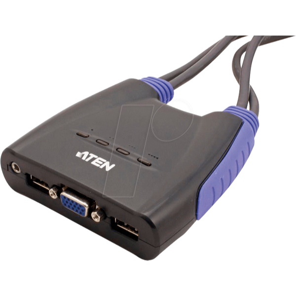 ATEN 4 PORT USB KVM SWITCH CS64US - ใช้แล้ว