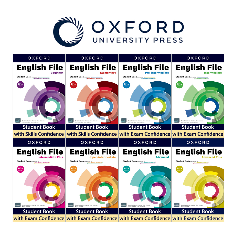 Oxford English File ฉบับ 5 - หนังสือนักเรียนพร้อมทักษะ/สมุดงานวิจัยหนังสือ