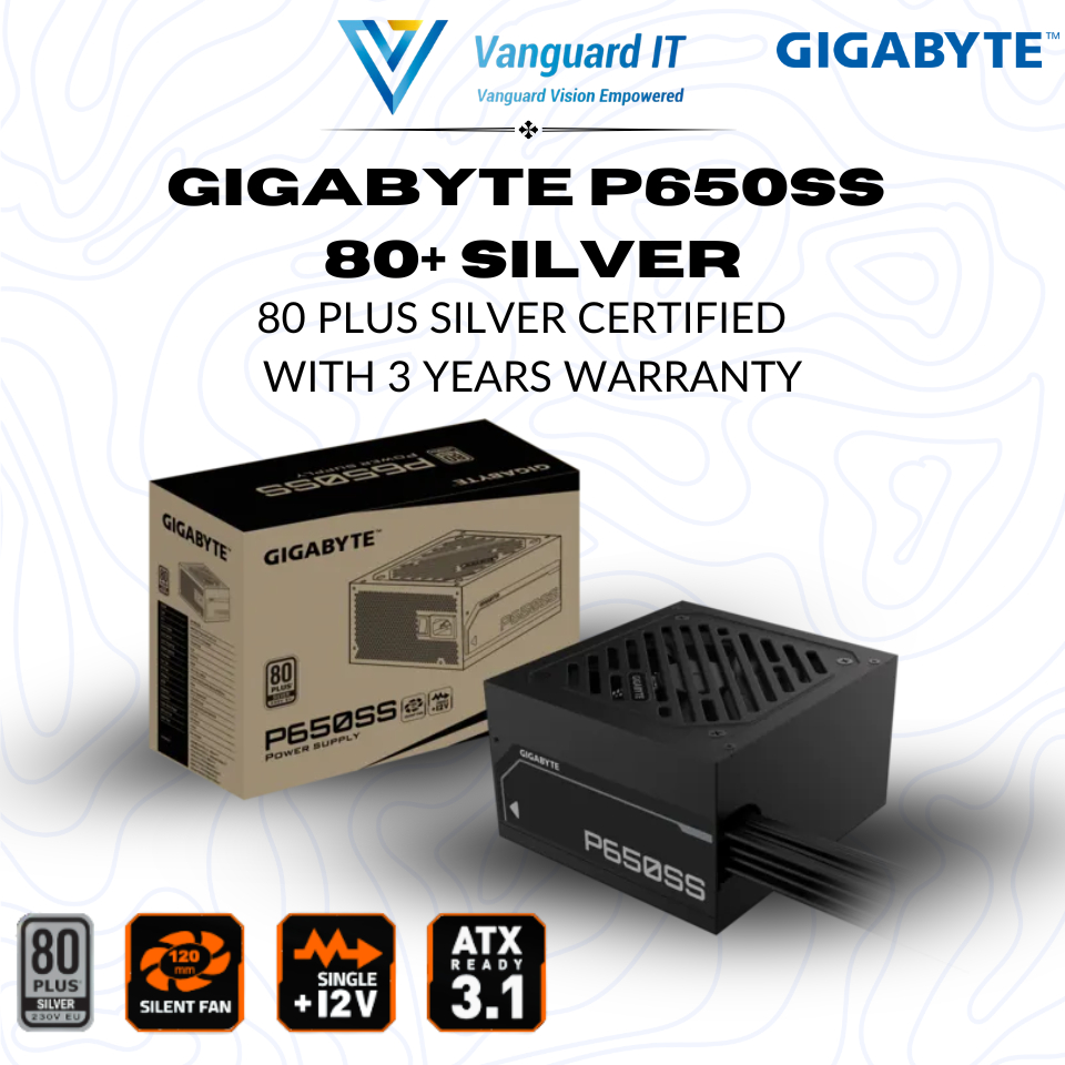 GIGABYTE GP-P650SS ATX 80 Plus Silver [พาวเวอร์ซัพพลาย 650W PSU 80+ SILVER]