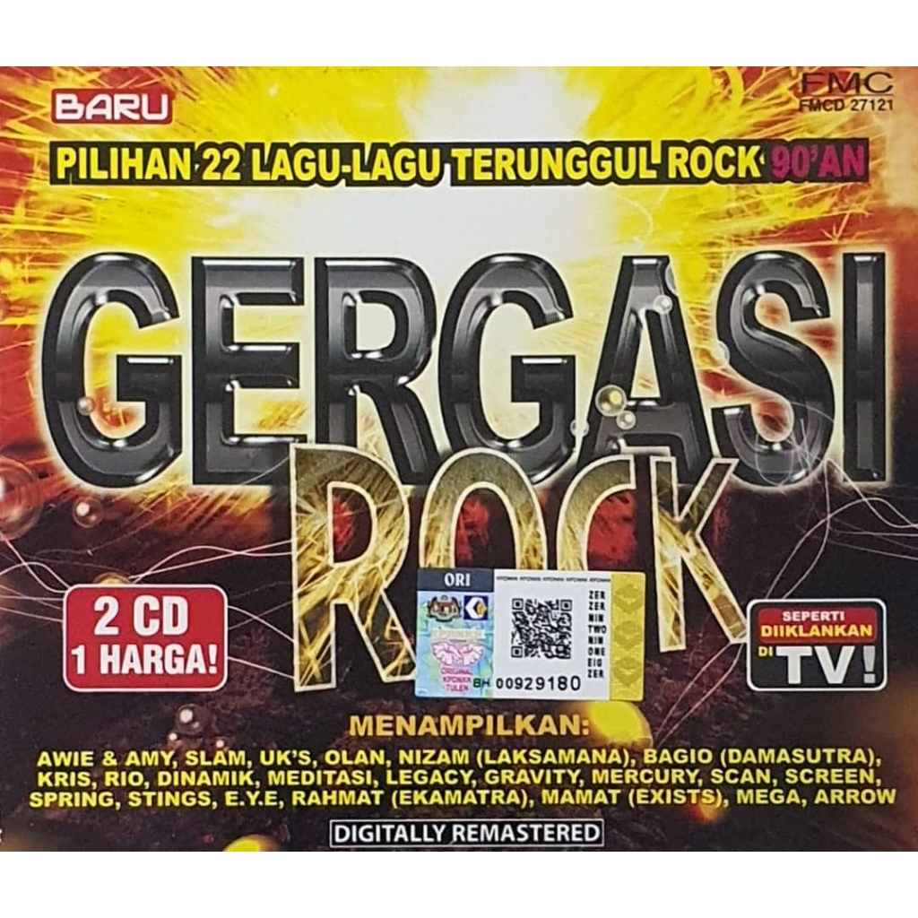 ซีดีเพลง - Rock Giant Choice 22 Greatest Songs Rock 90An (2 แผ่น)
