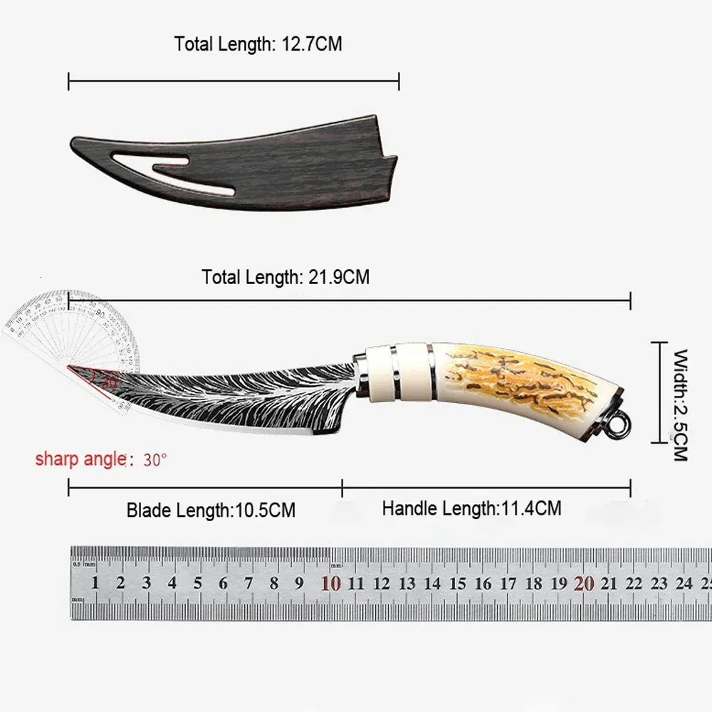 PlSAU LAPAH BERCORAK DAMACUS / DAMACUS BONING KNIFE