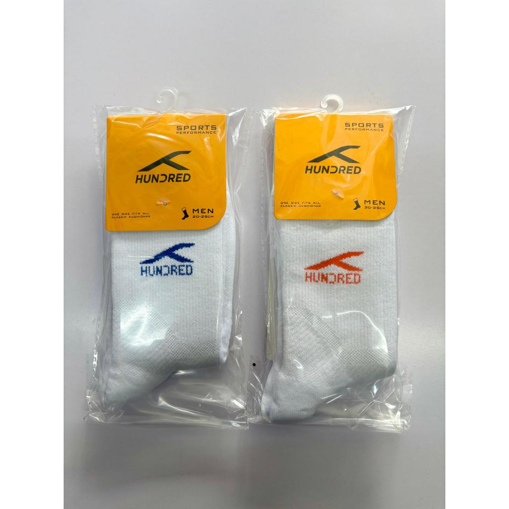 HUNDRED HI-QUARTER SOCKS 2M119 ถุงเท้าแบดมินตัน