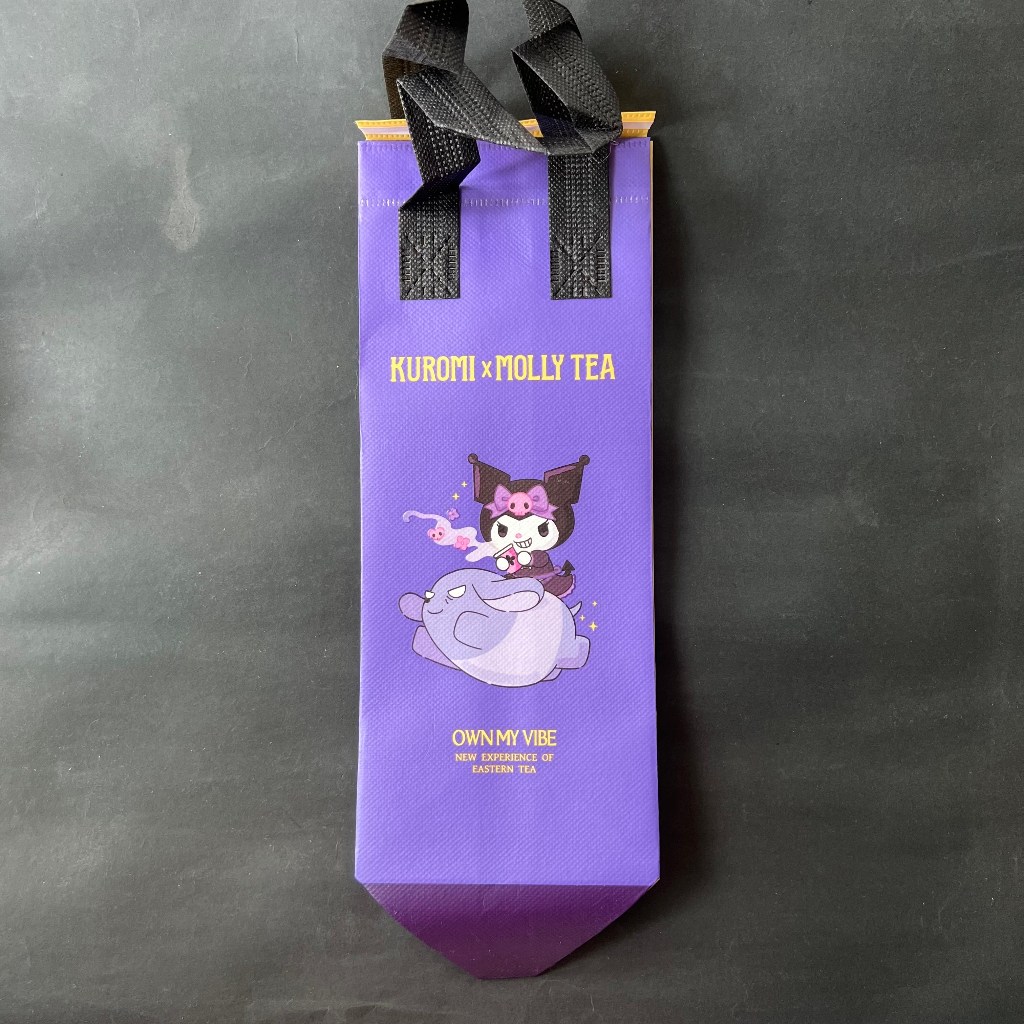 Molly Tea x Kuromi กระเป๋าฉนวนถ้วยเดียว |