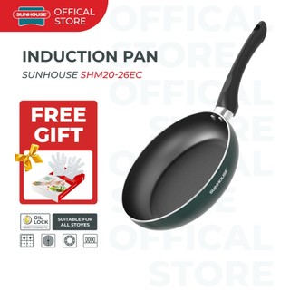 [SG] Sunhouse Non Stick Frying Pan Induction Cooking Pan SHM20,24,26EC
