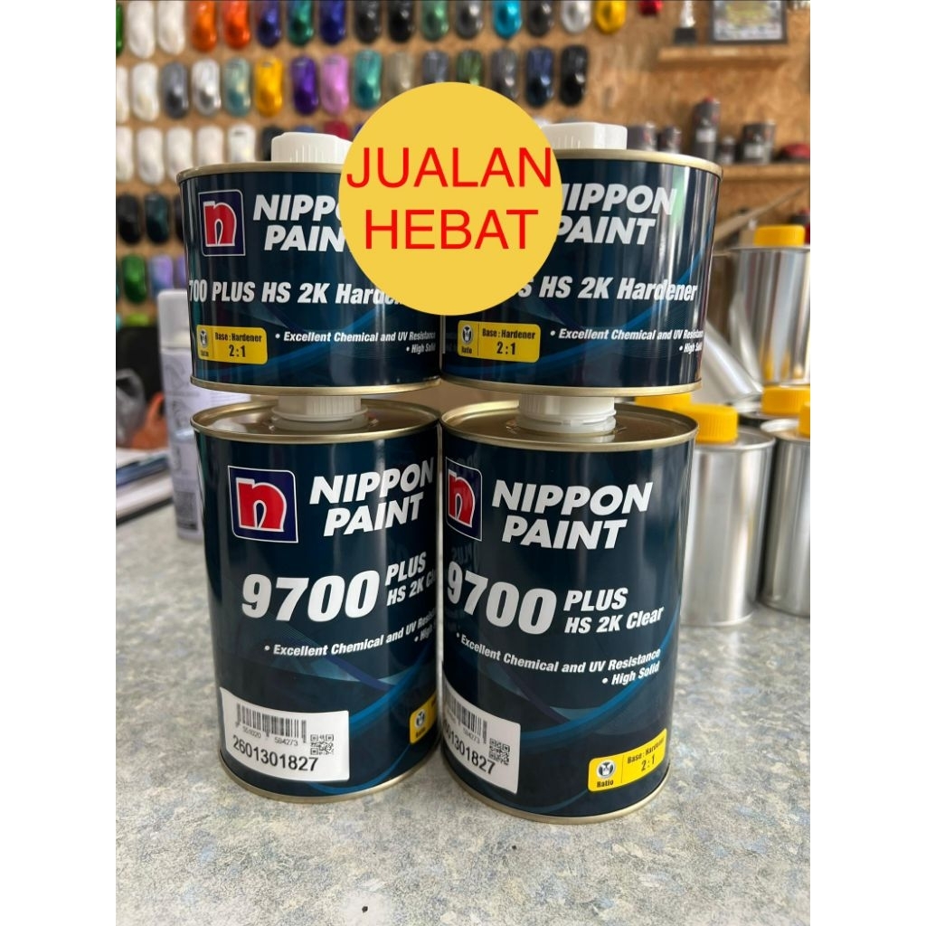 Nippon Clear 9700 Plus High Solid 2K Clear 2:1 1 ชุด สารใสและแข็ง