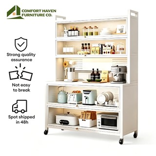 Comfort Haven Furniture Co. Kitchen Cabinet Storage Rack Dapur Rak Organizer Shelf Microwave Oven
