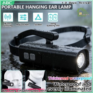 Ear Clip Headlamp Adjustable Rechargeable Hands-Free Light Premium Lightweight IPX4 Waterproof Portable LED 挂耳式手电筒