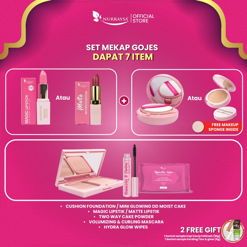 NURRAYSA Set Mekap Gojes 7 ITEM