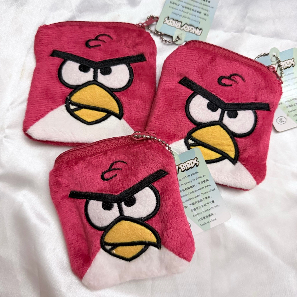 Angry Bird Purse Wallet Coin Coin Coin Coin Coin Coin Wallet เด็กเด็กน่ารัก dompet kanak โกรธเบิร์ด