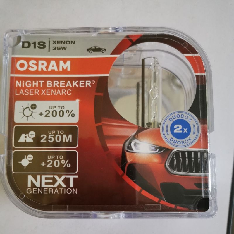 Osram HID (1 PAIR) หลอดไฟซีนอน Mentol Lampu D1S D2S D2R D3S D4S D4R D5S D8S หลอดไฟหน้ารถ