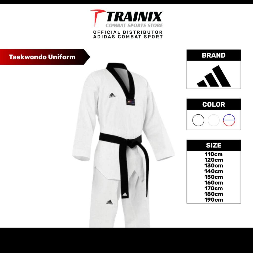Adidas TAEKWONDO สูท adiStart WT พรีเมี่ยม adiTS01K/ADITS01WT