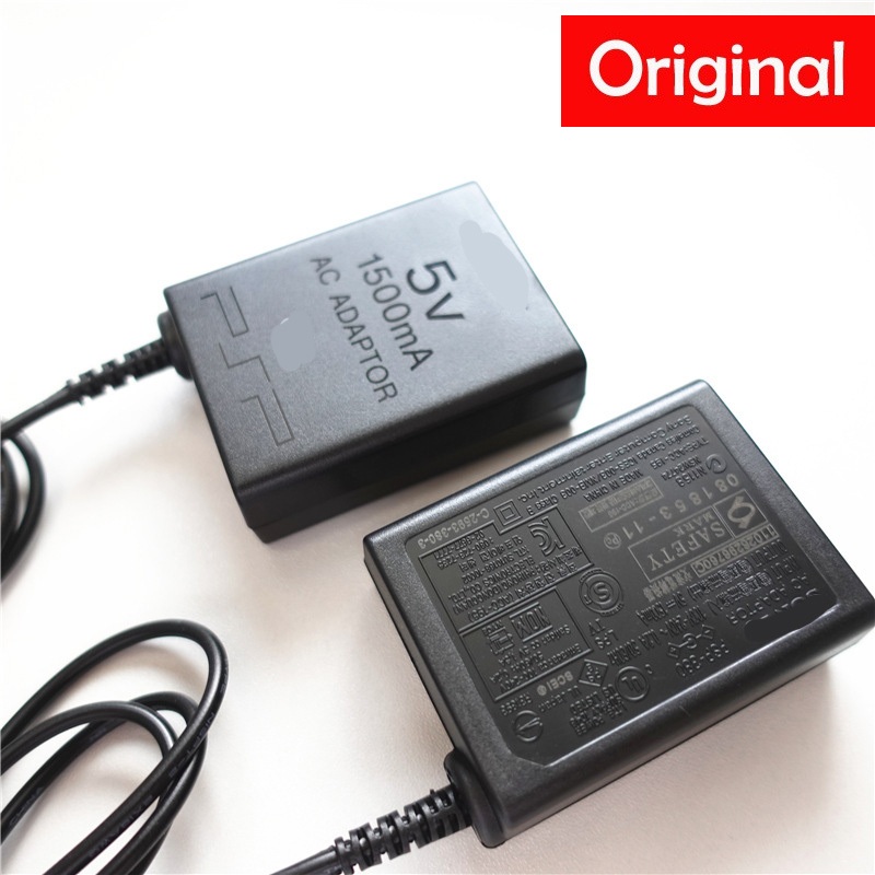 PSP 1000,2000,3000 Series / PSP street / PSP E1000 UK 3 Pin 5V Charger อะแดปเตอร์ AC