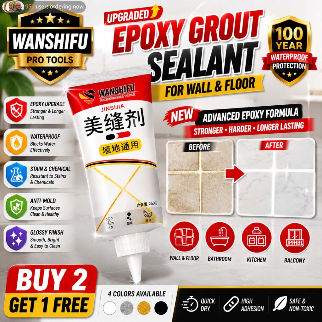 Tile Gap Filler Grouting Silicone Sealant Reform กันน้ําซ่อมวางกาว Beauty  wanshifu