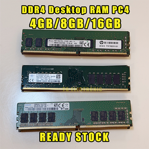 DDR4 Desktop RAM PC4 4GB 8GB 16GB 2133MHz 2400MHz 2666MHz UDIMM (Samsung SK Hynix Nanya) หน่วยความจํ