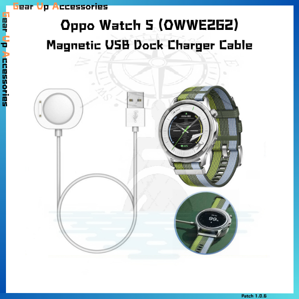 Magnetic Charger Dock Cradle Cable สําหรับ OPPO Watch S (OWWE262) อุปกรณ์เสริม SmartWatch